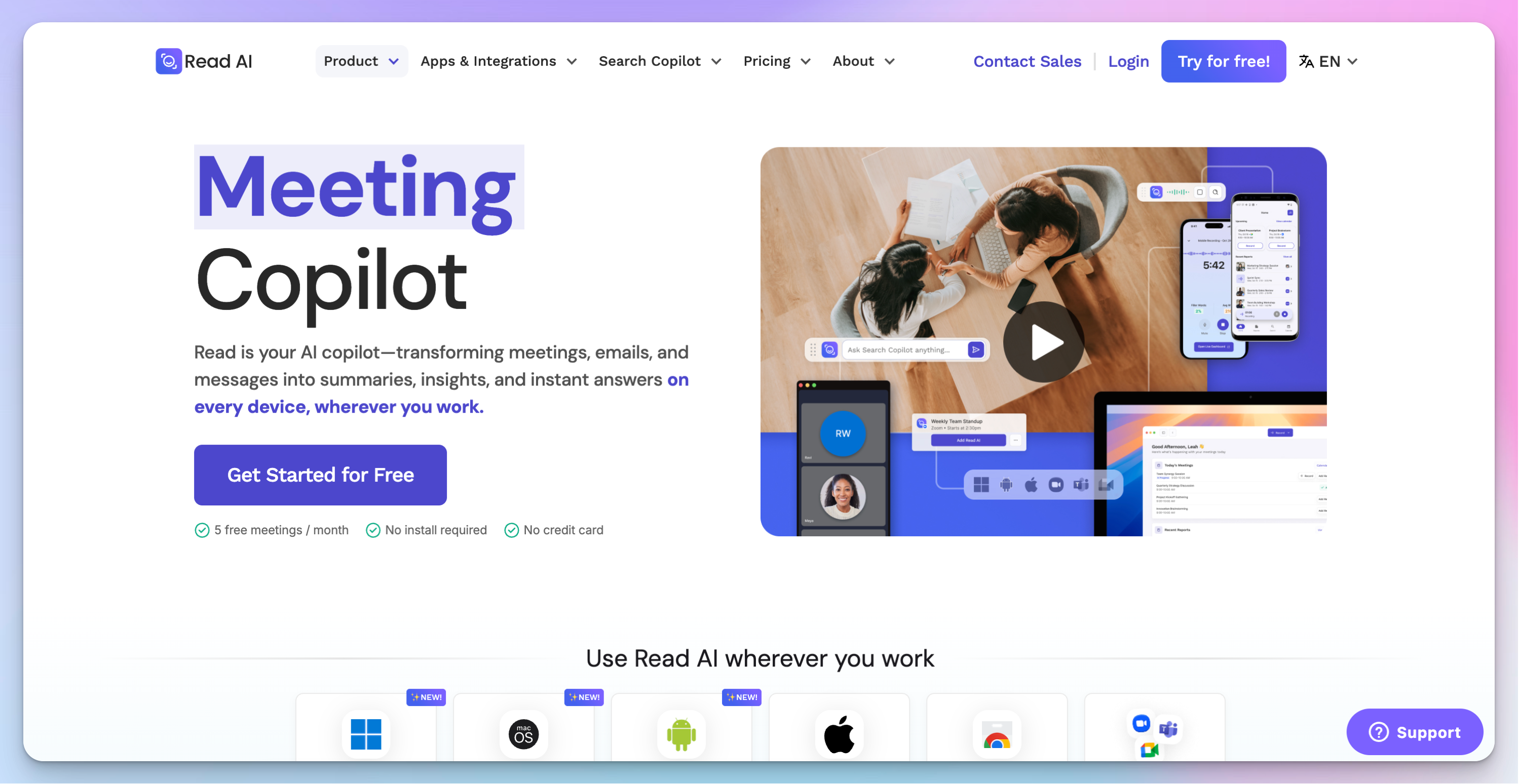 Read AI - meeting note taker