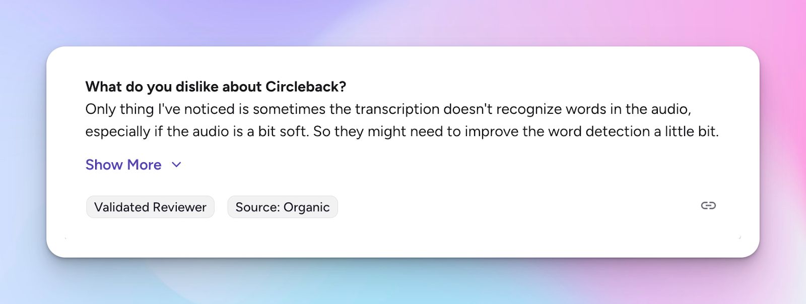 Complaints about Circleback 