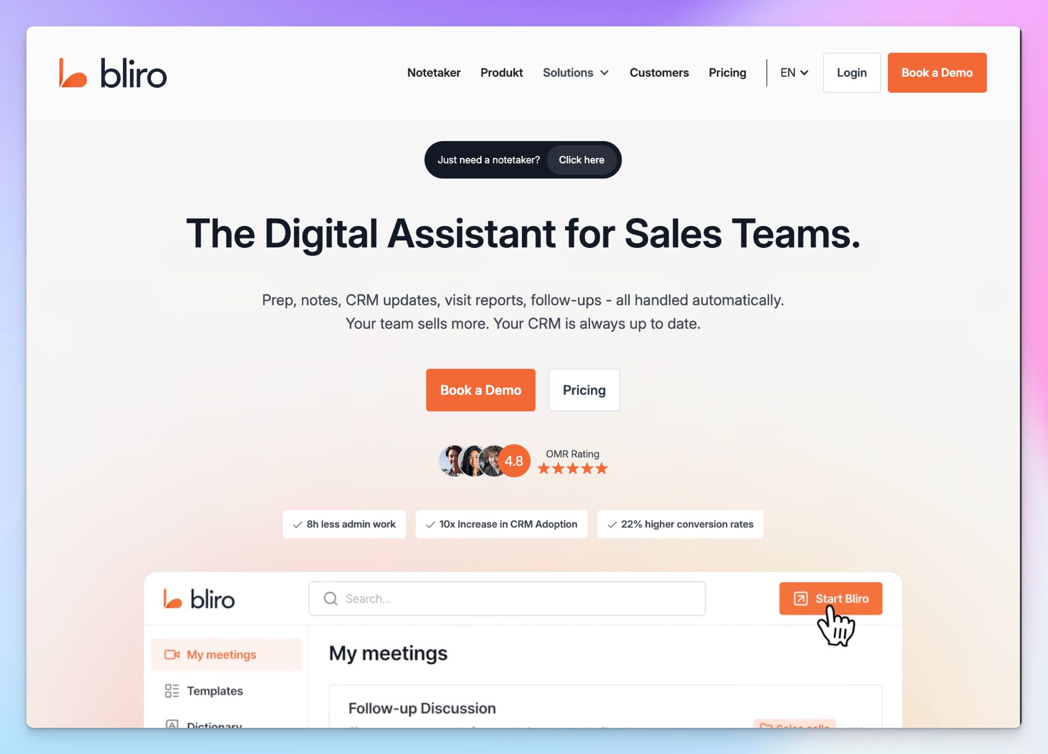 Bliro is a bot-free AI meeting note taker for Microsoft Teams