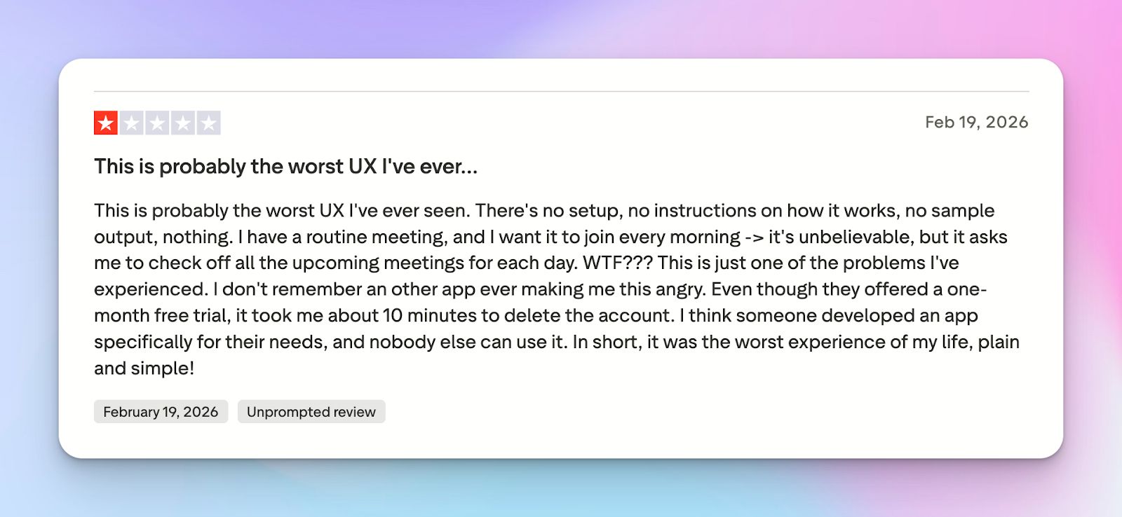 Complaints about Circleback