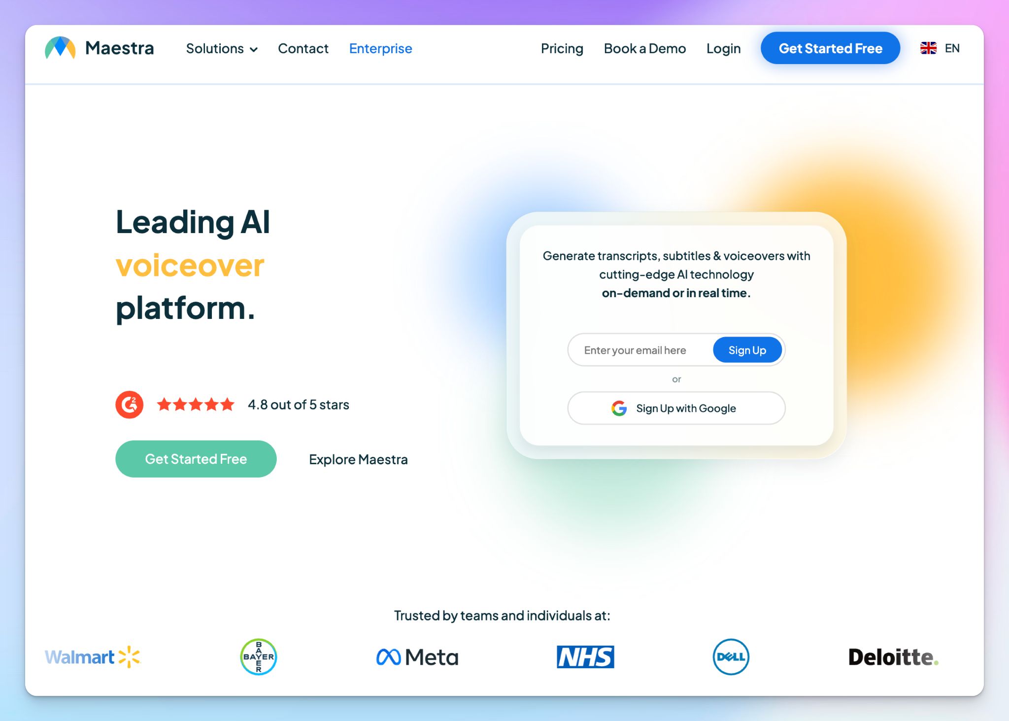 Maestra - AI transcription software