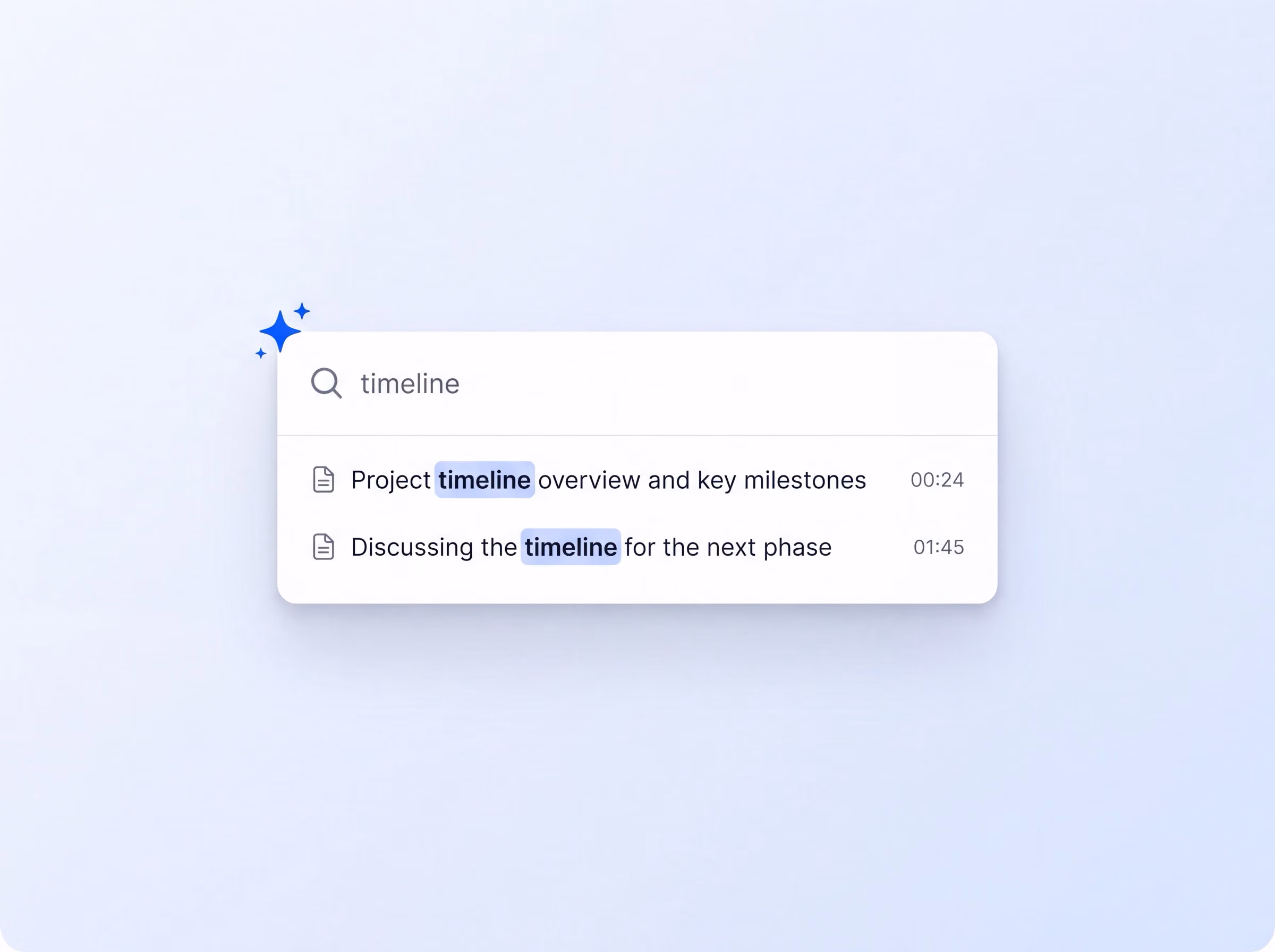 Search results across matter folders in HappyScribe