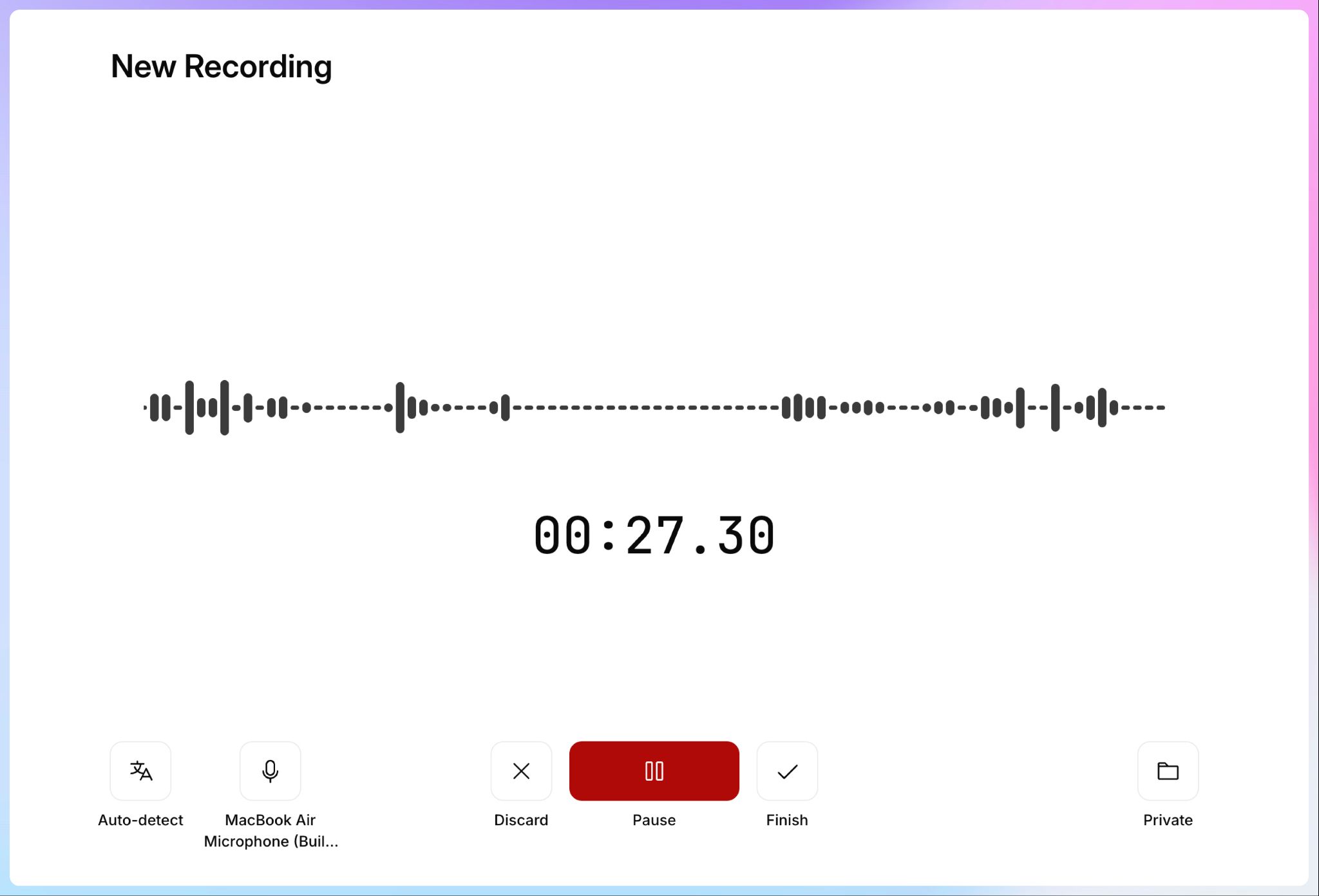 HappyScribe browser-recorder captures in-person meetings