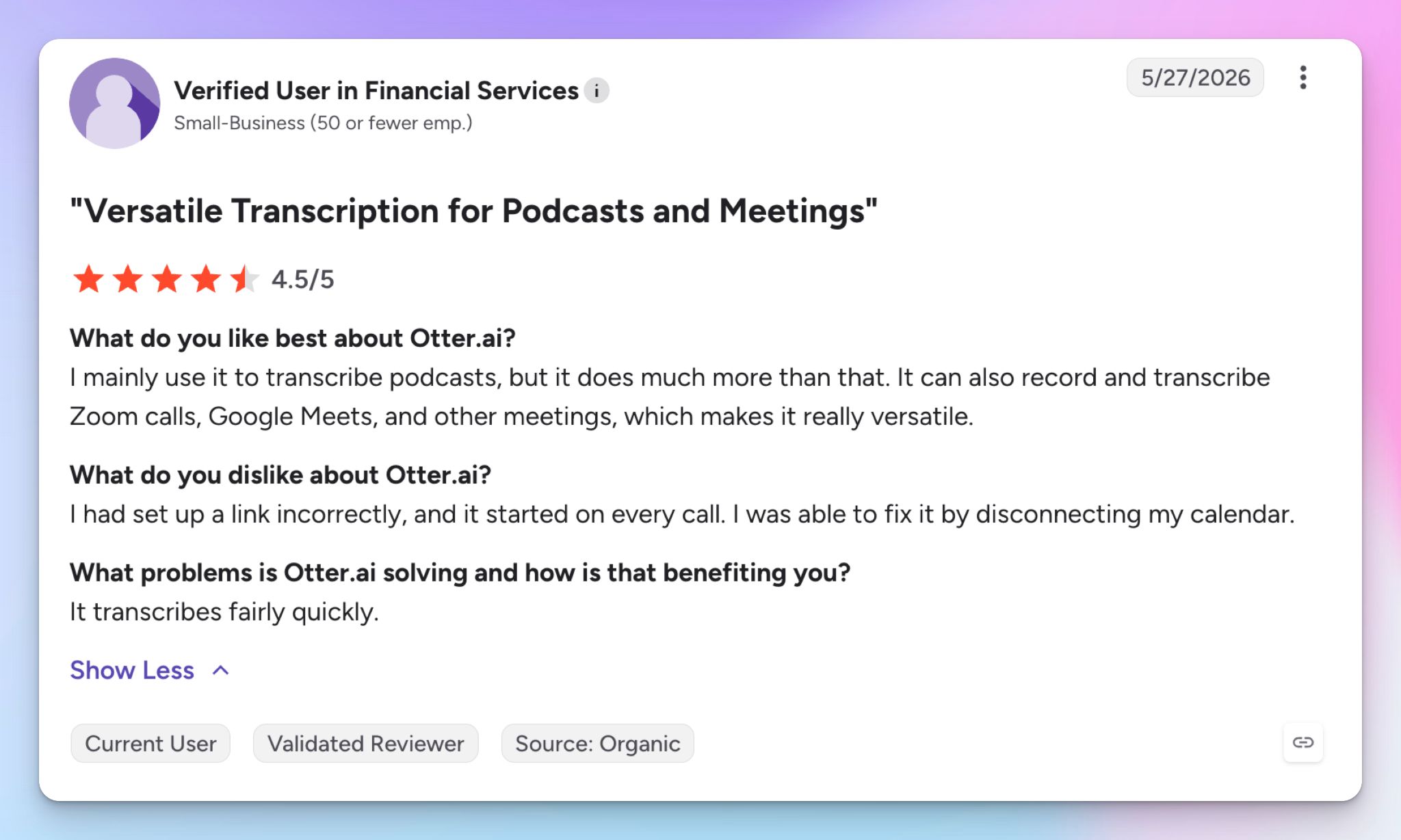 Otter ai user review