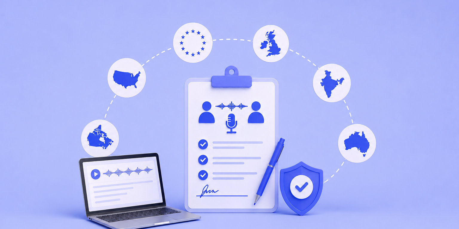 Recording and Transcribing Research Interviews: Consent Requirements Around the World