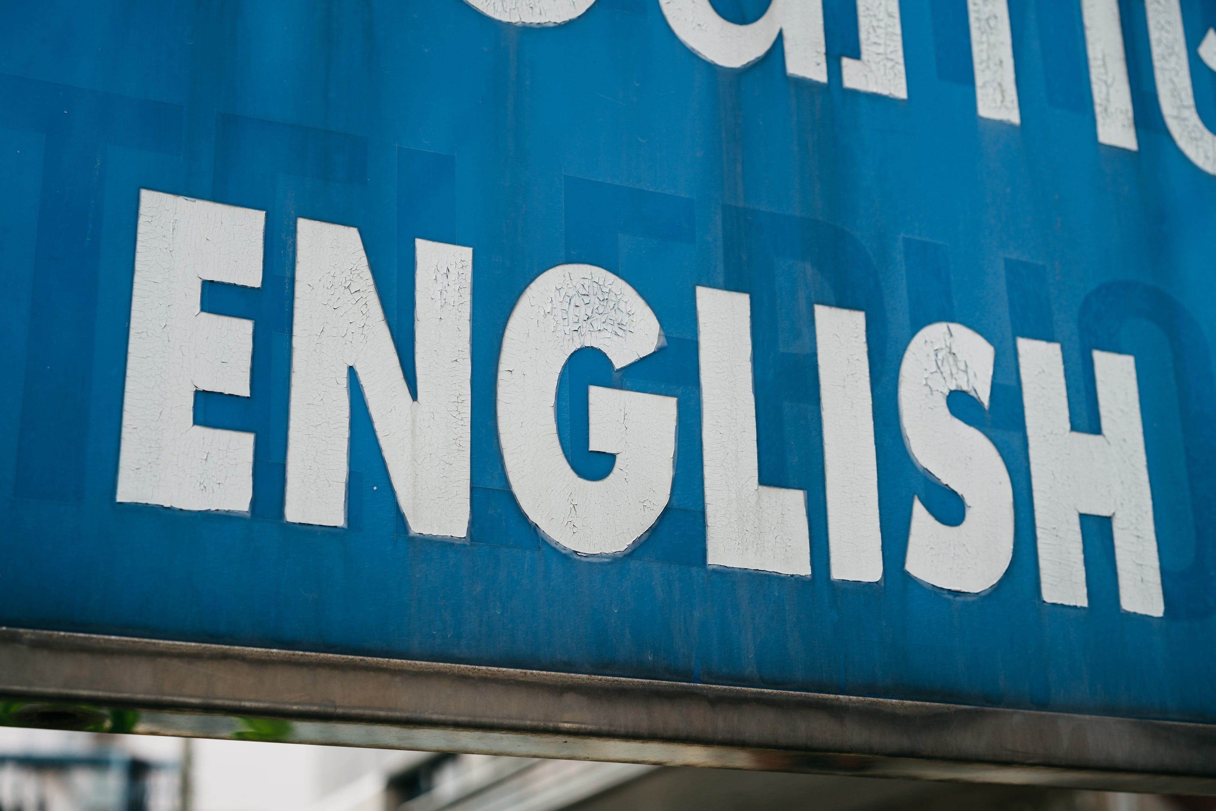 Señal de traducción al inglés