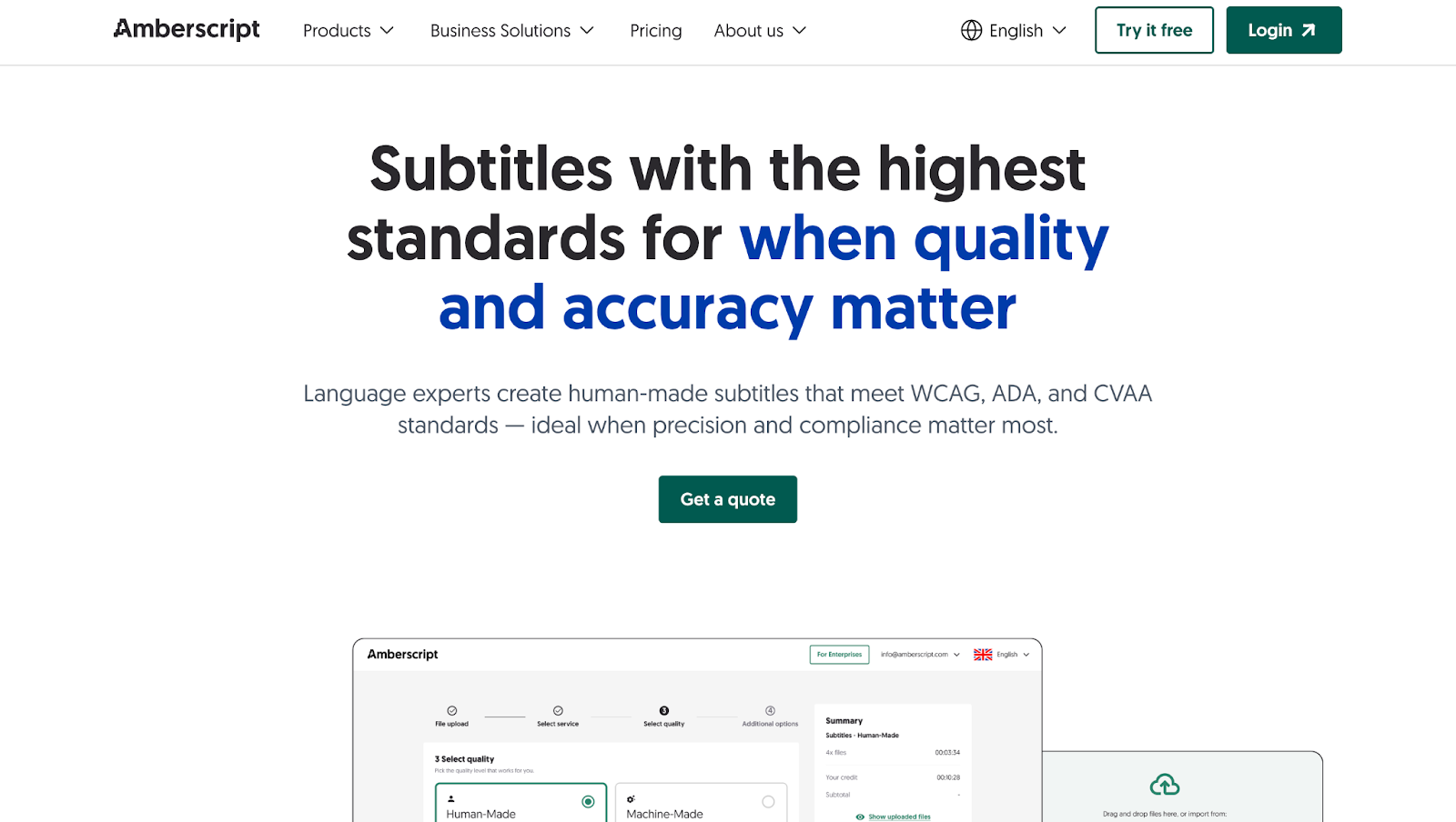 amberscript subtitles page