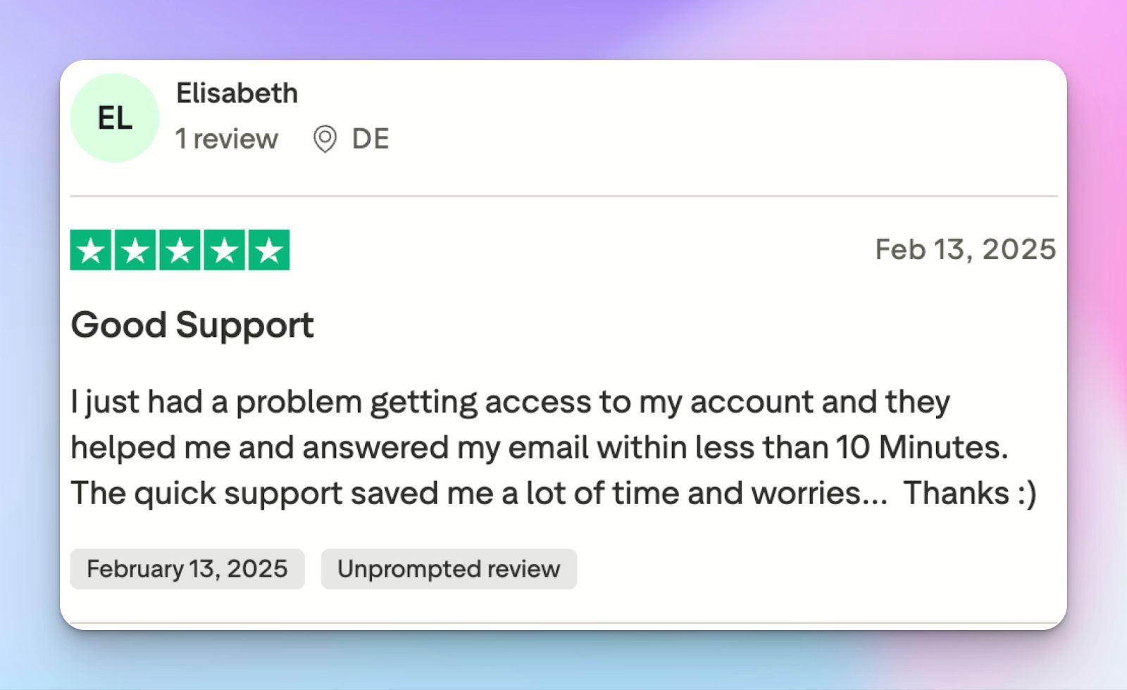 HappyScribe user review