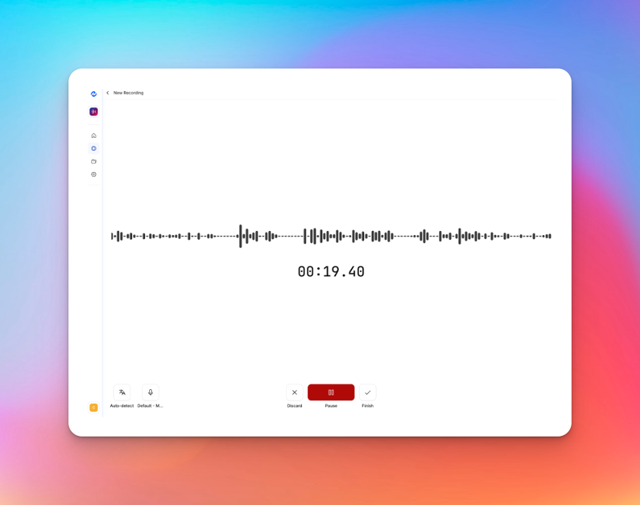 new recording happyscribe