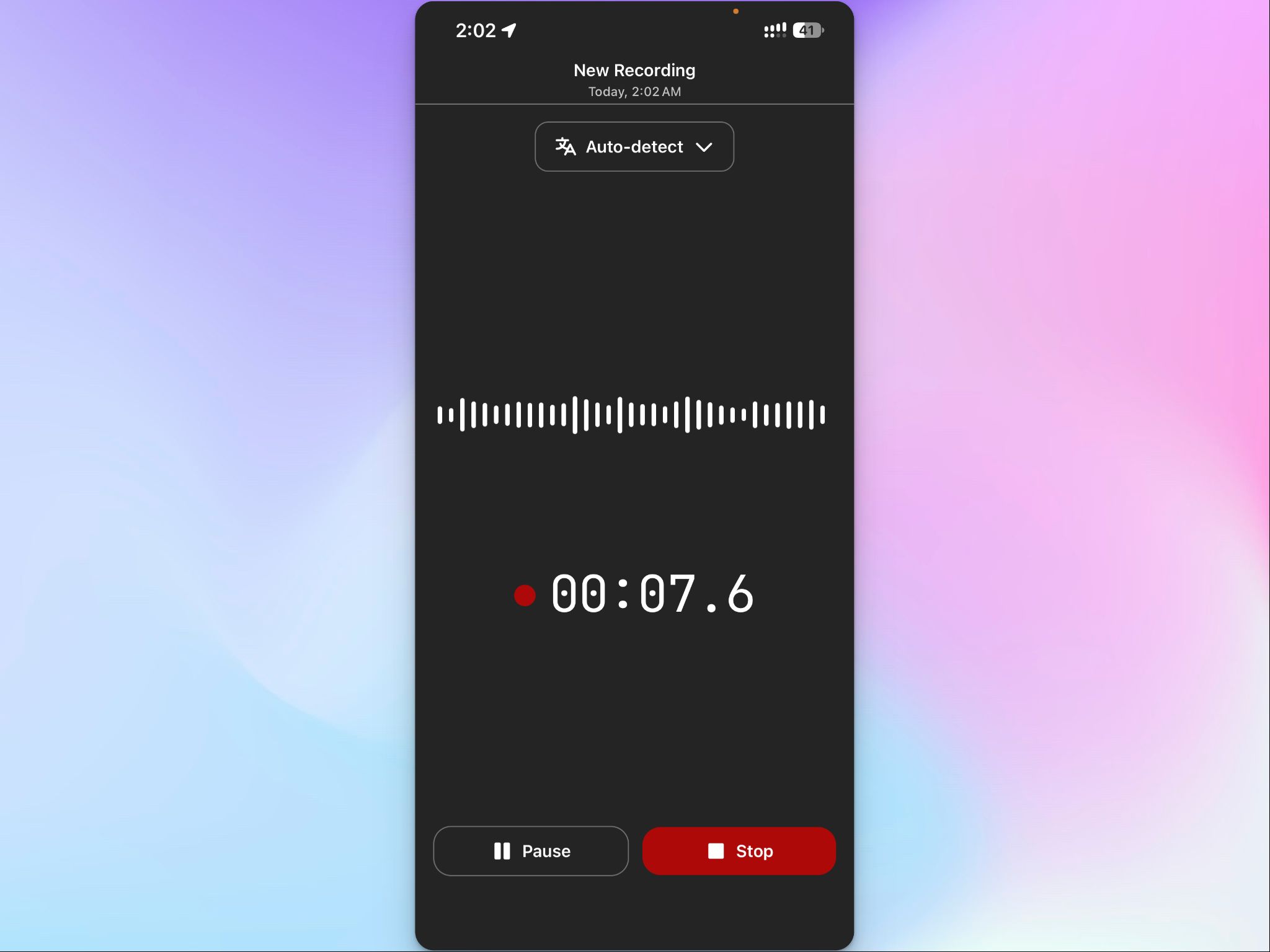 Record interviews offline with HappyScribe app