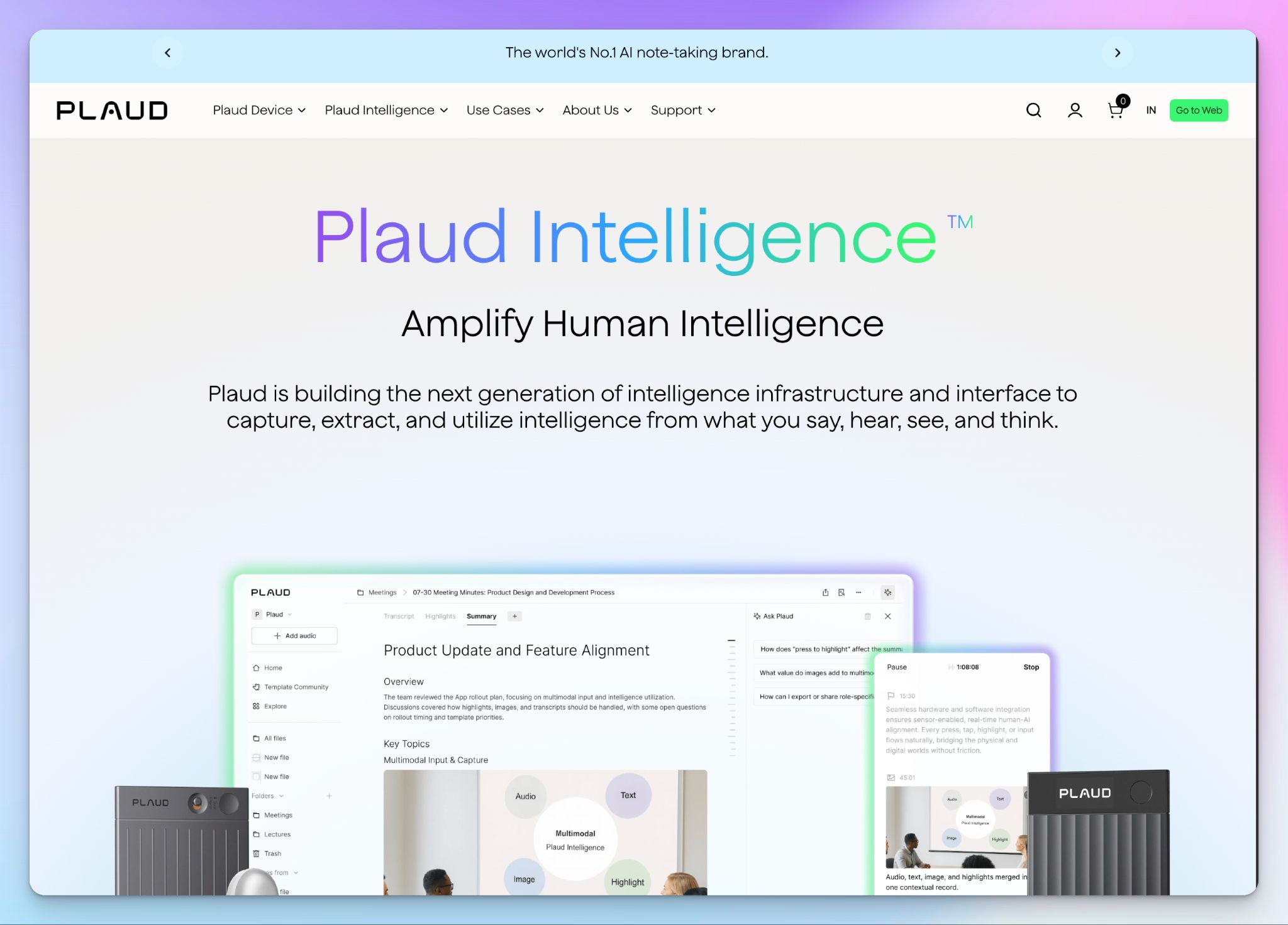 Plaud is an AI meeting note taker for sales teams
