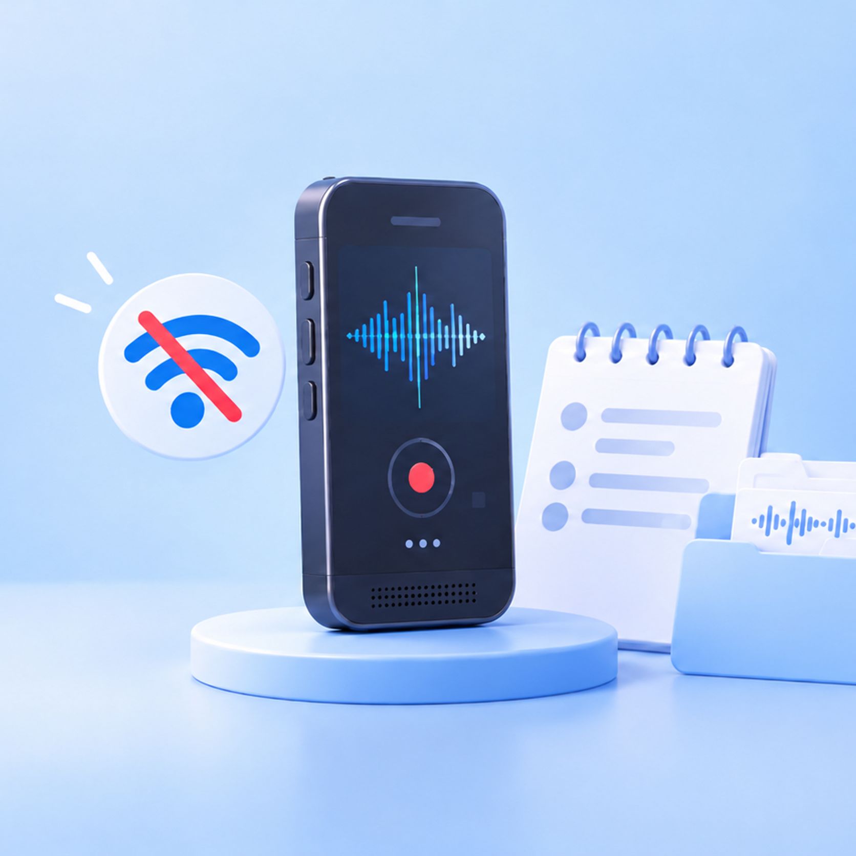 Record Field Interviews Without Internet Access