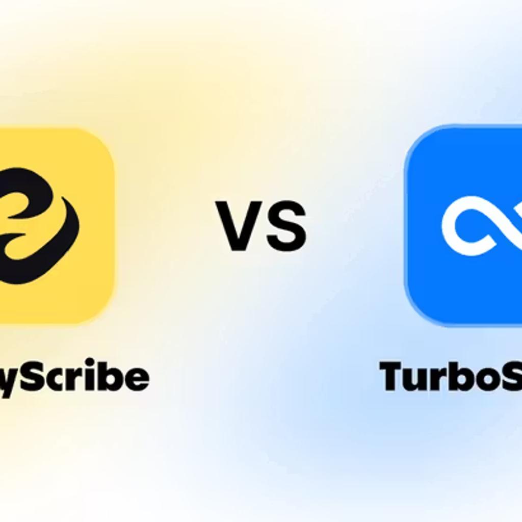 turboscribe vs happyscribe logos