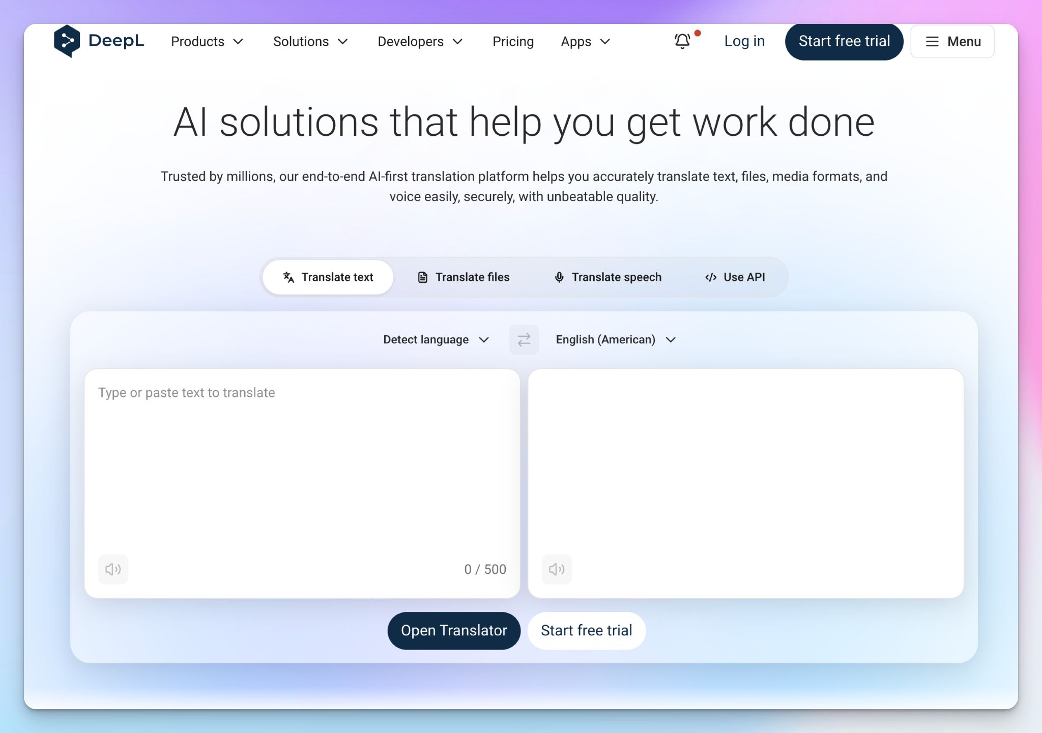 DeepL Voice es un traductor de audio