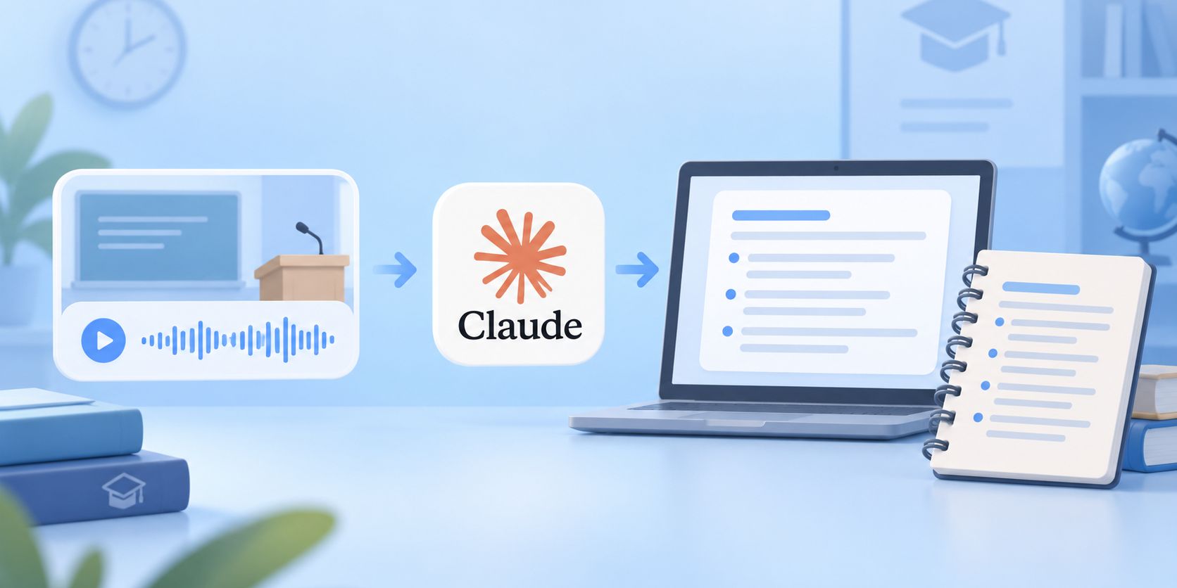 How to Turn Recorded Lectures Into Study Guides With Claude?