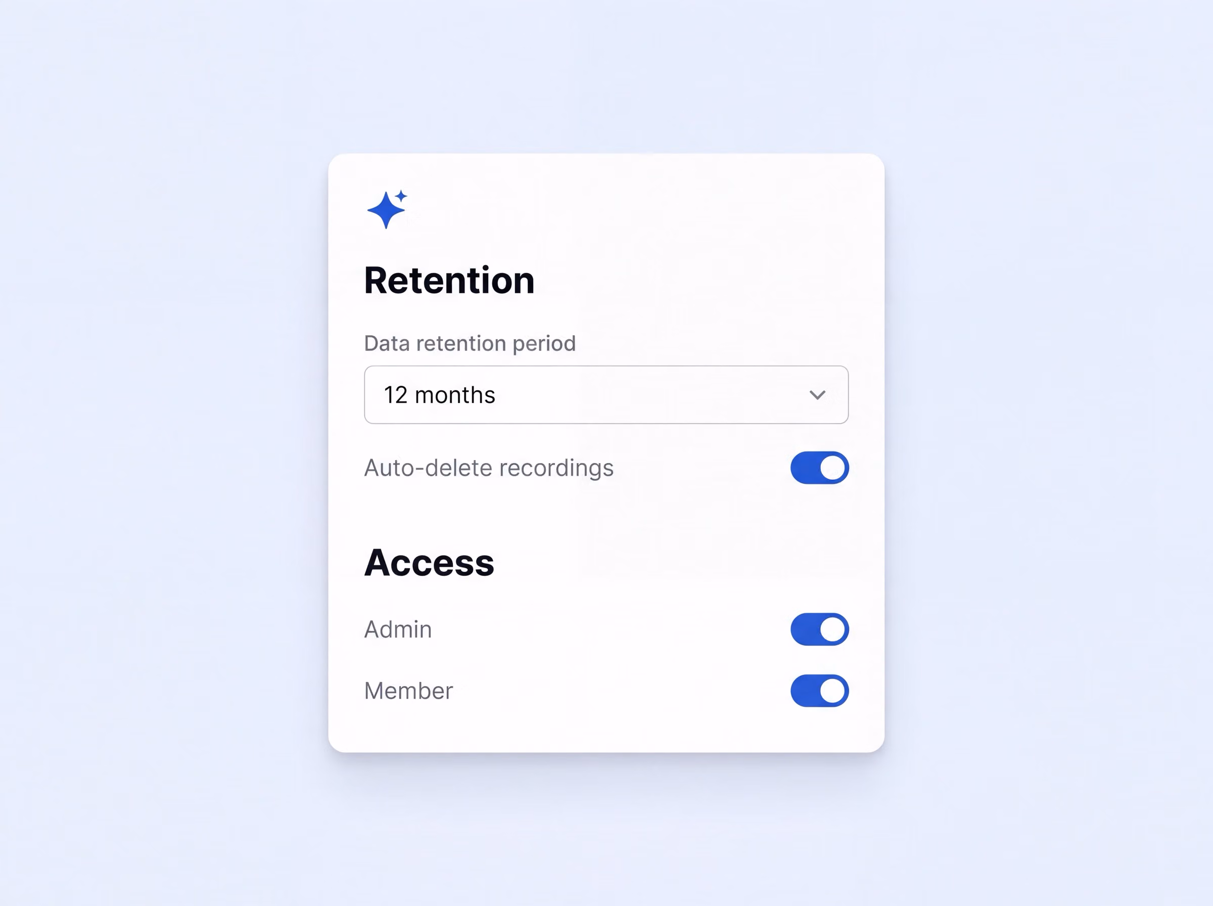 Access and workspace controls in HappyScribe settings